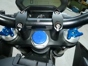 ZERO MOTORCYCLES DSR 2014-2020 Titanium HANDLE BAR CLAMP BRACKET BOLTS NO RUST - Picture 1 of 9
