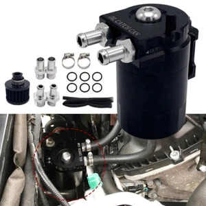 Car Aluminum Oil Reservoir Tank M16x1.5 Oil Trap Reservoir Fuel Catch Air Filter - Picture 1 of 11