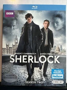 Sherlock: The Complete Season Two (Blu-Ray, 2012 2-Disc Set) Mystery w/ Slip OOP - Picture 1 of 2