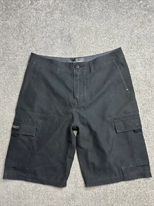 MEN'S QUICKSILVER AMPHIBIAN CARGO SHORTS Dryflight Dark Gray Black Beach - Picture 1 of 11