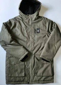 SPYDER GIACCA PARKA uomo CAPPOTTO, verde, taglia media, SPFGM113 - Foto 1 di 13