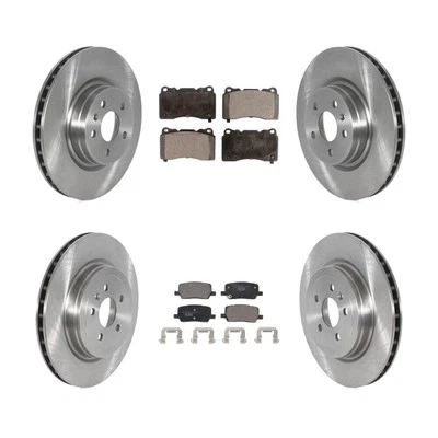 Quiet Ceramic Brake Rotors for Tesla S, X 2017-2019 oeJ7 Front Rear OEM Like - Image 1 of 4