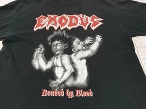 Rare 90s Exodus Bonded by Blood Basic Black Cotton Tshirt Unisex S-5XL WA1576 - Picture 1 of 3