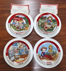 Lot of 4 Vintage Campbells Soup Collector Plates Danbury Mint 90s Campbell Kids - Picture 1 of 9