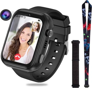 OKYUK 4G Smartwatch für Kinder GPS-Tracker SOS WLAN wasserdichter Touchscreen - Bild 1 von 8