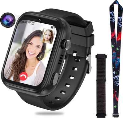 OKYUK 4G Smartwatch für Kinder GPS-Tracker SOS WLAN wasserdichter Touchscreen - Bild 1 von 4