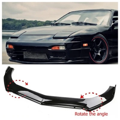 For Nissan 350 180SX  Gloss Front Bumper Lip Splitter Spoiler Kits Lower Chin Foto 1 de 4