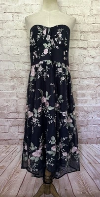 Vestido City Chic 14 Floral Calce Acampanado Midi Afrodita Fiesta Cóctel Bordado Foto 1 de 4