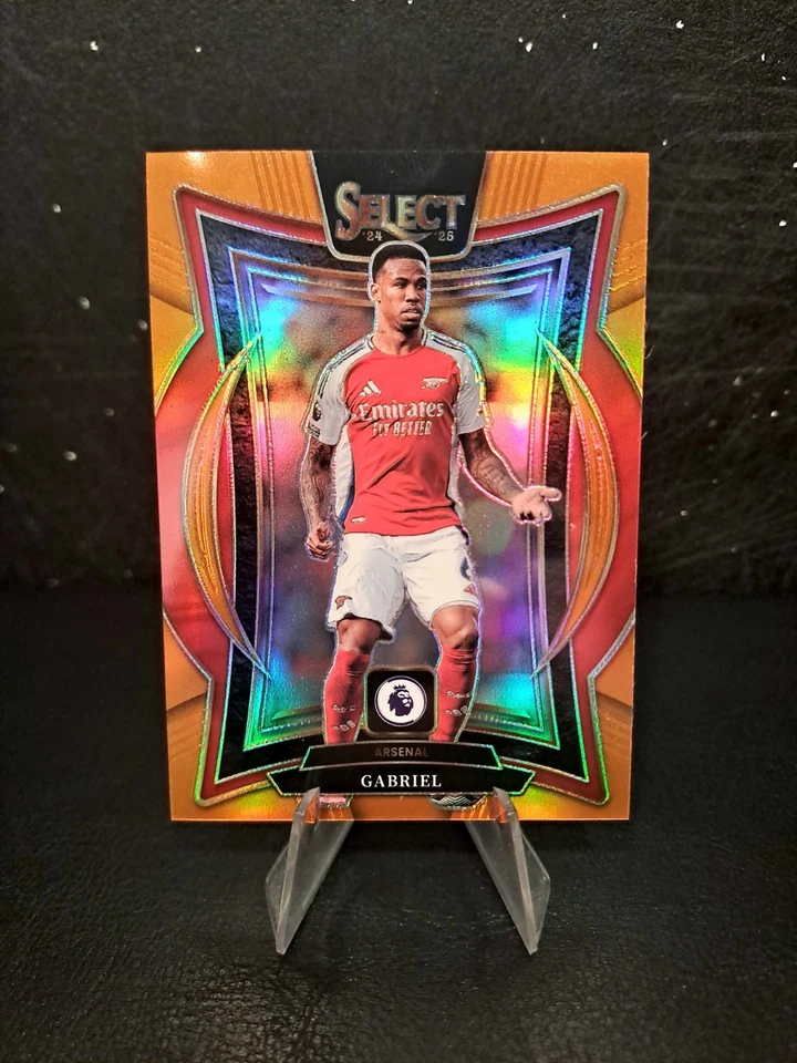 Gabriel #/75 Orange Prizm Panini Select 2025 Arsenal Premier League - Image 1 of 2