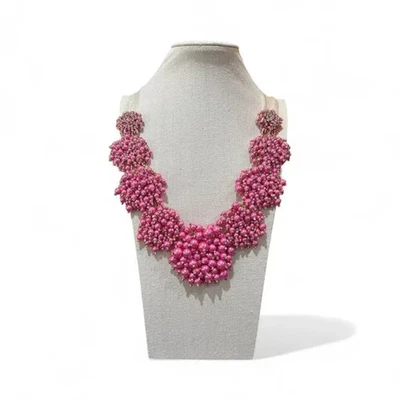 Collar babero Kate Spade rosa/cristal - Nuevo con etiquetas Foto 1 de 4