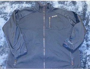 Columbia Ascender II Blue Softshell Full Zip Ski Jacket Winter Coat Men Size 4XT - Picture 1 of 11