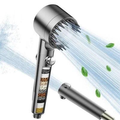 FEELSO Gefilterter Duschkopf mit Handbrause, Hochdruck duschkopf, Wasserspar - Bild 1 von 4