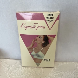 Exquisite Form Bra Size 38D Style P502 Brassieres Vintage Cone Pin Up NOS - Picture 1 of 9