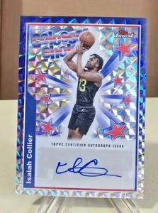 2024-25 Topps Finest ISAIAH COLLIER *COLOSAL SHOTS GEOMÉTRICO NOVATO AUTOMÁTICO* Jazz - Imagen 1 de 2