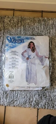 Disfraz de ángel de nieve Halloween vestido y vestido para niñas niños talla pequeña 4-6 Foto 1 de 3