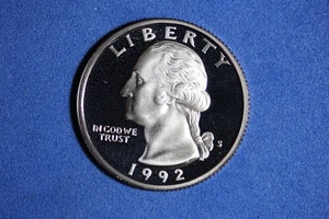 Estate Find 1992  S Proof Clad Washington Quarter #K57806 - Picture 1 of 2
