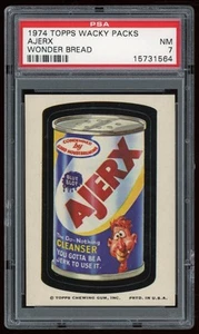 1973 Topps Wacky Packages Sticker Ajerx Wonder Bread 1st Series PSA 7 - Bild 1 von 2