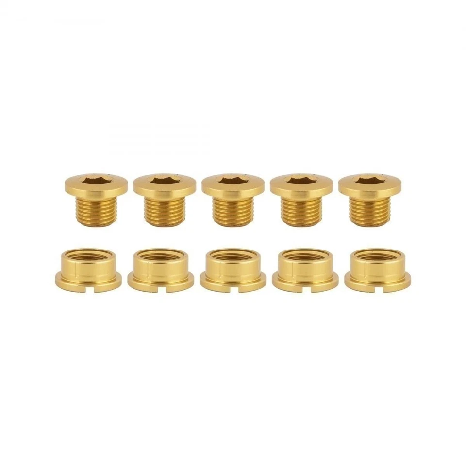 Origin8 Single-Ring Chainring Bolts, Alloy, Gold - Image 1 of 1