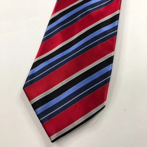 Corbata Stefano Ricci Luxury Collection 100 % seda a rayas roja 3,75/60 pulgadas - Imagen 1 de 9