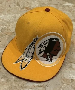 Washington Redskins Mütze Cap Fitted Herren L/XL Gelb NFL Football Jumbo Logo Selten - Bild 1 von 6