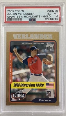2005 Topps Updates & Highlights - Futures Game Justin Verlander  Gold - Image 1 of 3