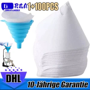 Lacksiebe Lackfilter Resin Filter Farbsiebe Zubehör Für Autolack Trichter Set - Bild 1 von 12