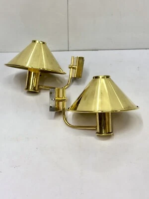 Pair of Wall Décor Antique Original Marine Artefacts Ship Sconce Lamp Fixtures - Image 1 of 4