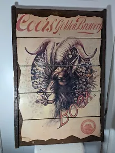 Estante de pasas Coors de colección raro ""Cervecería dorada"" Colorado Adolph Coors 36L x 24W - Imagen 1 de 11