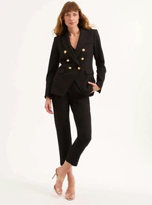 NWT $695 Veronica Beard Iconic Miller Dickey Jacket. Black with Gold Buttons - Picture 1 of 6