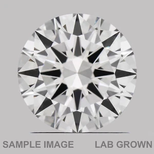 Round Cut F Color, VS1 Clarity Lab Grown CVD Diamond 0.28 Carat - Picture 1 of 3