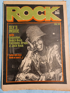 1970 ROCK NEWSPAPER Sly Stone The Beach Boys, fan clubs RARE Excel. RR1