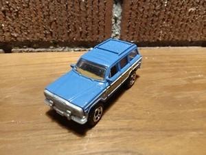 1989 Jeep Wagoneer SUV 4x4 Truck - Blue Wood Panel - Loose - DieCast 1:64 - Picture 1 of 5