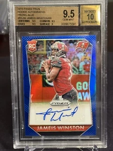 2017 Panini Prizm Jameis Winston Auto Blue 55/99 BGS 9.5 W 10 Auto - Picture 1 of 2