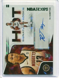 2020-21 Hoops Hot Signatures Rookies Green #22 RJ Hampton RC Auto Rookie - Imagen 1 de 2