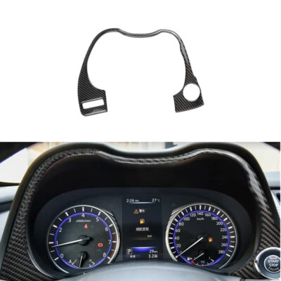For Infiniti Q50 Q60 2014-2018 2019 2020 Real Carbon Fiber Dashboard Cover Trim  - Imagem 1 de 4