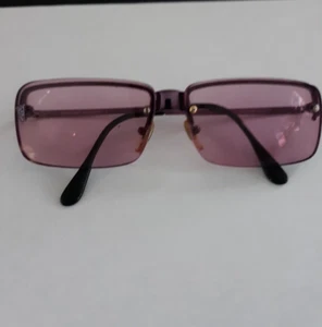 VERSACE Vitage Metallic Pink Metal Top Frame Eyeglasses MOD X66-COL 37M - Picture 1 of 8