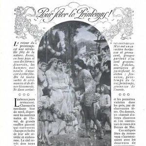 Pour fêter le printemps ! - Article de presse 1910 - Imagen 1 de 4