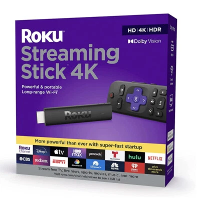Nuevo***Dispositivo Roku Streaming Stick 4K HDR10 Dolby Vision 3820R con control remoto por voz Foto 1 de 4