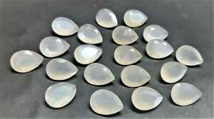 Natural White Moonstone Pear Faceted Cut Loose Gemstone Size 7x10 mm To 12x16 mm
