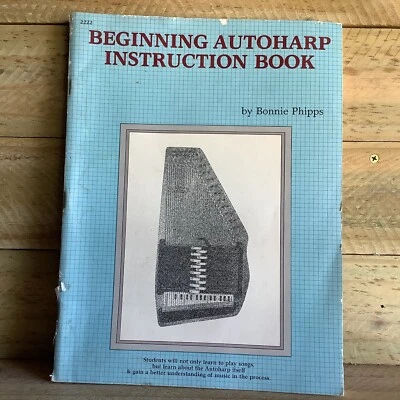 BEGINNING AUTOHARP INSTRUCTION BOOK - PAPERBACK MUSIC BOOK - Image 1 of 4