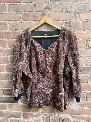 Blusa Diesel para mujer, talla mediana, piel sintética, Italia Foto 1 de 4