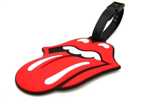 Red Tongue  Luggage Tag Suitcase ID Tag with Adjustable Strap - Picture 1 of 2