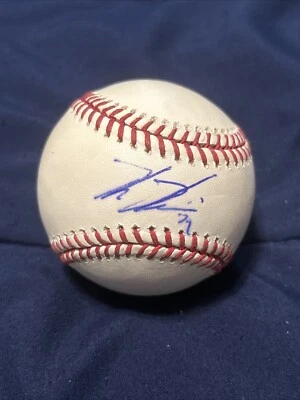 Kevin Kiermaier +1 Béisbol Autografiado ROMLB Toronto Blue Jays Rays Firmado Automático Foto 1 de 4