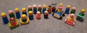 Vintage Fisher Price Little People and Accessories 26 Piece Lot Assortment  - Picture 1 of 8