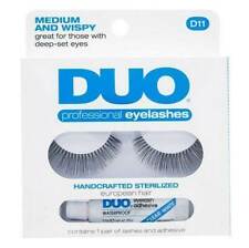 DUO professional eye lashes in D11 medium and wispy with adhesive