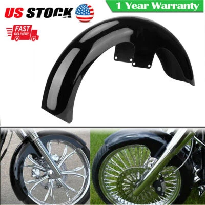 21" Wheel Wrap Front Fender For Harley Touring Electra Street Road Glide Baggers - Imagem 1 de 4
