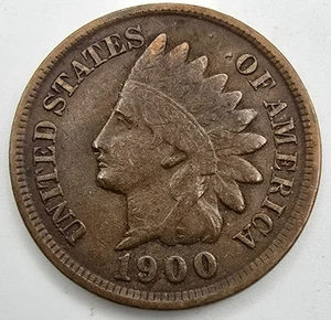 1900 Indian Head Cent ss/vz You Grade It! IHC EF Penny Typ Münze Kostenloser Versand! - Bild 1 von 4