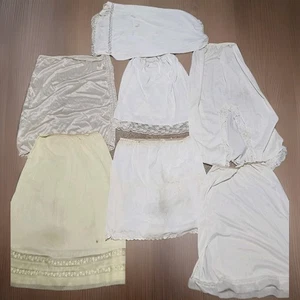 Vintage Paket Slip Spitze Seide Satin Nylon Dessous  - Bild 1 von 9
