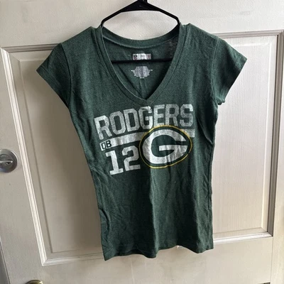 NFL Apparel Green Bay Packers Aaron Rodgers Mujer’s Camiseta Mediana Foto 1 de 3