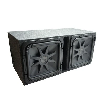 15" Subwoofer L7 4 Ohm with Dual Vented Square Sub Box - image 1 of 4